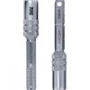 711L - Prolunga magnetica per inserti con impugnatura a T e a L, 1/4, bussola profonda 15 mm per inserti a doppia estremità, adattatore accessoriato per mini cricchetto 7AX1C, confezione da 2