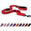 EzyDog Guinzaglio per Cani Taglia Grande e Media - Zero Shock Guinzaglio Elastico da Addestramento con Ammortizzatore - Ideale per Passeggiate, Corsa e Allenamento (1.2m, Rosso)