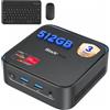 Blackview 【Set Completo】 MP50 Mini PC AMD Ryzen 5 (16GB RAM 512GB SSD) con Tastiera e Mouse Inclusi, Grafica Vega 8 Desktop PC, Win 11 Pro, HDMI/DP 4K@60Hz, WiFi 5/BT 4.2, Computer per Ufficio e Casa