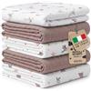 Kikido 5 Mussole Neonato 100% Cotone 5 St