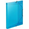 Favorit 400116646 Cartella 3 Lembi con Elastico Lumina, 24 x 32 cm, Dorso 2.5 cm, Blu
