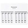 Eneloop Panasonic eneloop, caricatore premium, per 1-8 pile NiMH AA/AAA, con display LED e controllo singolo
