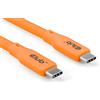 Club 3D CAC-3000 USB4 Gen2x2 Type-C bidirezionale arancione 4K60Hz, Data 20Gbps, PD 240W (48V/5A) EPR M/M 2m arancione