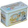 New English Teas Contenitore da tè vintage vittoriano Power-Blue con 40 bustine di tè decaffeinato per la colazione all'inglese