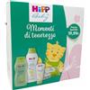 HiPP Baby Care, Cofanetto Momenti di Tenerezza con Bagno Delicato 350ml, Shampoo Delicato 200ml, Crema Viso e Corpo 75ml e Salviettine Viso e Mani da 48 pz