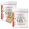 FITOATTIVI NATURA E BENESSERE Arnica Gel Forte 2x550 ml Arnica per Cavalli Uso Umano 98% Crema Recupero Muscoli Sportiva per Massaggio Cervicale Dolori Articolari e Muscolari con Vitamina E, Menta e Lavanda, Made in Italy