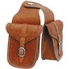 Lakota Saddlery Bisaccia anteriore cuoio Border Stamp