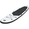 vidaXL Stand Up Paddle Board gonfiabile Set bianco e nero