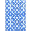 vidaXL Tappeto per esterni ARAKIL Bianco e blu 80x150 cm PP