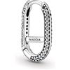 PANDORA ME Orecchino a cerchio in argento Sterling con zirconia cubica trasparente