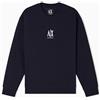 Armani Exchange Cotton Icon Logo Crewneck Sweatshirt Uomo (Pacco da 1)