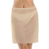 Teyli - Sottoveste Donna in Tulle Leggero - Intimo Trasparente da Indossare sotto Vestiti e Gonne - Morbida e Confortevole da Indossare. Beige L