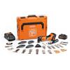 FEIN Multimaster AMM 700 Plus Top 4.0 Ah AS, Set 60 Accessori per tagliare e rimuovere piastrelle, Compatibile con AMPShare/Bosch 18V, Caricabatteria rapido GAL 1880 e 2 batterie ioni di litio 18V/4Ah