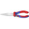 KNIPEX Pinza per meccanica - con becchi mezzotondi con tronchese, 26 15 200 | (pinza a becchi di cicogna); cromata con manici comfort 200 mm