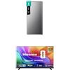 Hisense Frigorifero Monoporta MUR52151SE 150 Litri, Silver + Smart TV QLED 32 Full HD 32E5ST