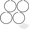 M METERXITY Kit di 4 Anelli per Pistone, 44mm X 1.2mm di Spessore, Set di Anelli per Pistone in Ghisa Sferoidale Standard per Piccoli Motori/Macchinari [Nero]