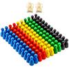 Waldfelsen® Halmakegel: 120 coni in legno di faggio in cinque accessori per giochi da tavolo