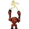Zing StikBot & Mega Monster Stop-Motion Animation Pack - Esclusivo StikBot Giallo Burro + Bronzo Gigantus Figure, Giocattolo Creativo per Bambini Età 4+