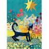 Schmidt 58661 Il gatto nel mare dei fiori, Rosina Wachtmeister, puzzle da 1000 pezzi