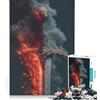 JIANGENNF Puzzle da 1000 pezzi per adulti Lama della Fiamma Eterna, gioco interattivo, divertente antistress, compleanni e occasioni speciali 38x26cm
