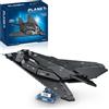 Mavo brix Set di costruzioni F-117A Nighthawk, grande modello di aereo stealth da 50 cm con supporto, kit Nighthawk per appassionati di aerei militari, 1375 pezzi, 14+