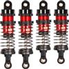 RcThjia Ammortizzatori oliati aggiornati 66 mm/72 mm set di ammortizzatori in alluminio per auto RC 1/12 1/14 1/16 - Compatibile con WLtoys 144001, 124019, MJX 16208, HBX e altro