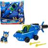 Paw Patrol, Veicolo Trasformabile Aqua Pups di Chase per Avventure Marine, Personaggio di Chase incluso, Giochi per Bambini e Bambine, 3+ anni