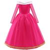 Lito Angels Children's Apparel Lito Angels Bambina Ragazza Vestito da Principessa Aurora Costume Bella Addormentata, Blu/Rosa Caldo