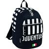 Seven Zaino Scuola - Advanced FC JUVENTUS Calcio, Bianco e Nero - Zaino Doppio Scomparto - Tasca Laterale Porta Borraccia, Tasca Porta PC - Zaino Scuola Bambino e Ragazzi