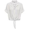 ONLY Onlpaula Life S/S Tie Shirt Wvn Noos, Ballerino di Nuvola, M