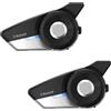 Sena 20S-EVO-11 Auricolare Bluetooth per moto/sistema di comunicazione con altoparlanti HD, Confezione doppia