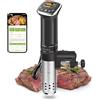KitchenBoss Roner Cucina a Bassa Temperatura: Wi-Fi Sous Vide Roner Professionale Cottura Sottovuoto 1100W IPX7 TFT Display