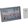 TFA Dostmann stazione meteo digitale con sensore esterno e display a colori LUNA Sky, 35.1169, misuratore di temperatura e umidità, fasi lunari, allarme temperatura esterna, grigio