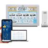 TFA Dostmann Stazione meteo con sensore esterno e Wi-Fi con app, TFA.me, 35.8100, Previsioni meteo professionali di wetter.com da 3-6 giorni, Portale online, Indice UV, Design Moderno e Smart, Argento
