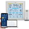 TFA Dostmann Stazione meteo con sensore esterno wifi TFA.me ID-08, 35.8105, previsioni meteo da wetter.com per 5 giorni, portale online, valori massimi e minimi, funzione di allerta, colore bianco