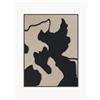 Malerifabrikken Arte da parete acustica Celestial Tone con cornice in legno - Beige, Nero