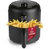 GOURMETmaxx Friggitrice ad aria calda 2,3l | Ideale per friggere, grigliare, arrostire etc. | Preparazione particolarmente povera di grassi | Timer | Spegnimento automatico | 1000W [Nero]