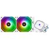 Thermalright Frozen Prism 240 Bianco ARGB Refrigeratore di liquido per CPU con ventilatore PWM da 120mm, Dissipatore di calore integrato per AM4/AM5, Intel lga1700/1150/1151/1200/1851