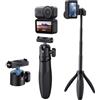 TELESIN Mini selfie stick treppiede, magnetico a sgancio rapido selfie stick