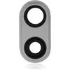 Generic Mobile TM Compatibile con 10 lenti per fotocamera posteriore con supporto per iPhone 8 Plus - Argento