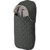 Inglesina Sacco Termico Newborn 3 in 1 per Culla e Seggiolino Auto, Interno in Caldo Fleece, Esterno Trapuntato Water-Resistant, Cappuccio Removibile, 40 x 76 cm, Graphite