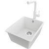 PRIMAGRAN Lavandino sottotop al Mobile 40cm + Rubinetto, 36x44cm