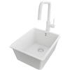 PRIMAGRAN Lavandino sottotop al Mobile 40cm + Rubinetto, 36x44cm