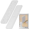 Ante bellum Distanziatore in plastica 1 mm - 100 pezzi, cunei in plastica per finestre, terrazze in legno, parquet, falegnameria e vetri - set spessori