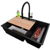 PRIMAGRAN Lavandino da Cucina al Mobile 80cm + Rubinetto, 78x53cm