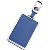 Rondrive Custodia per chiave auto Protezione compatibile con Volvo EX30 EX40 EX90 EM90 Polestar 3 4 2024 2025 NFC Carta Chiave Custodia Borsa Telecomando Decorazione Accessori auto - Argento Blu