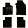 QUEMAR Tappetini Auto per Lancia Ypsilon 5 porte, Bordo Beige, 0 Ricami | dal 2011 / anche Hybrid / Kit Tappeti Moquette e Gomma su Misura / Set 2 Anteriori + 2 Post. / Ricami e Colori Personalizzati