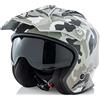 Acerbis Jet Aria, Casco Uomo, Marrone, L