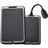 WUZUTU Custodia per chiavi dell'auto, a quadretti, compatibile con Volvo NFC Card EX30 EX40 EX60 ES90 EX90 EM90, telecomando per telecomando, accessorio di protezione per chiavi, colore nero