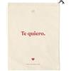 UO Borsa In Tessuto Regalo Ti Amo Borsa In Cotone Naturale 100%, Riutilizzabile, Coulisse, Scozzese, 30 X 24 Cm